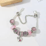 Heart of Home: The Pink Murano Charm Bracelet