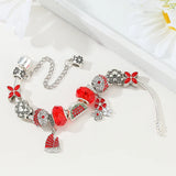 Summer Bloom: The Watermelon Charm Bracelet