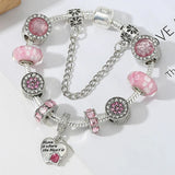 Heart of Home: The Pink Murano Charm Bracelet
