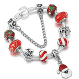 Snowfall Magic: The Santa Charm Bracelet