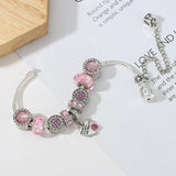 Heart of Home: The Pink Murano Charm Bracelet
