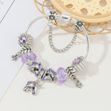 Dreamlight Meadow: The Purple Unicorn Charm Bracelet