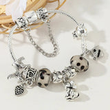 Whimsical Safari: The Silver Animal Charm Bracelet