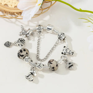 Whimsical Safari: The Silver Animal Charm Bracelet
