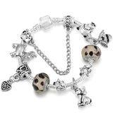 Whimsical Safari: The Silver Animal Charm Bracelet