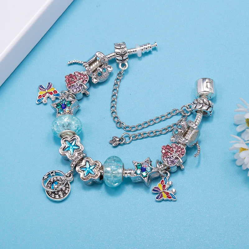 Sky Dancer: The Turquoise Butterfly Charm Bracelet