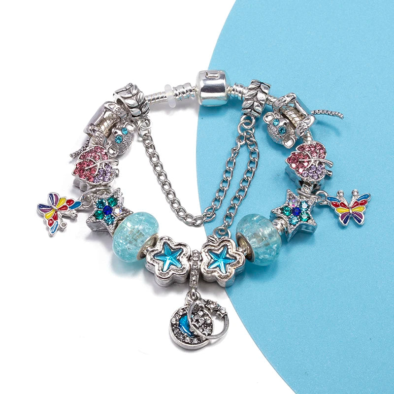 Sky Dancer: The Turquoise Butterfly Charm Bracelet