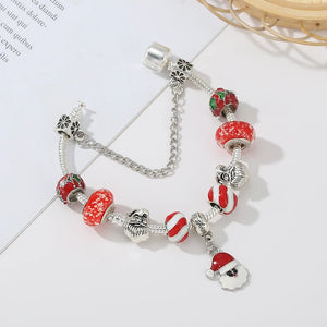 Snowfall Magic: The Santa Charm Bracelet