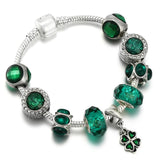 Emerald Whisper: The Murano Charm Bracelet