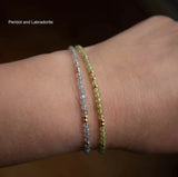 Summer Dew: August Peridot Bracelet