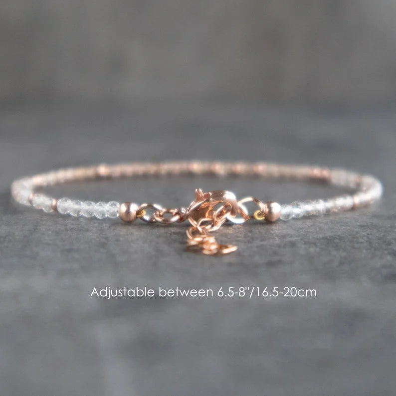 Golden Ember: November Topaz Bracelet