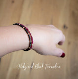 Shadow Shield: October Black Tourmaline Bracelet