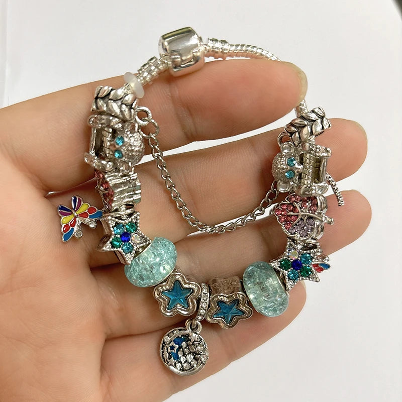 Sky Dancer: The Turquoise Butterfly Charm Bracelet