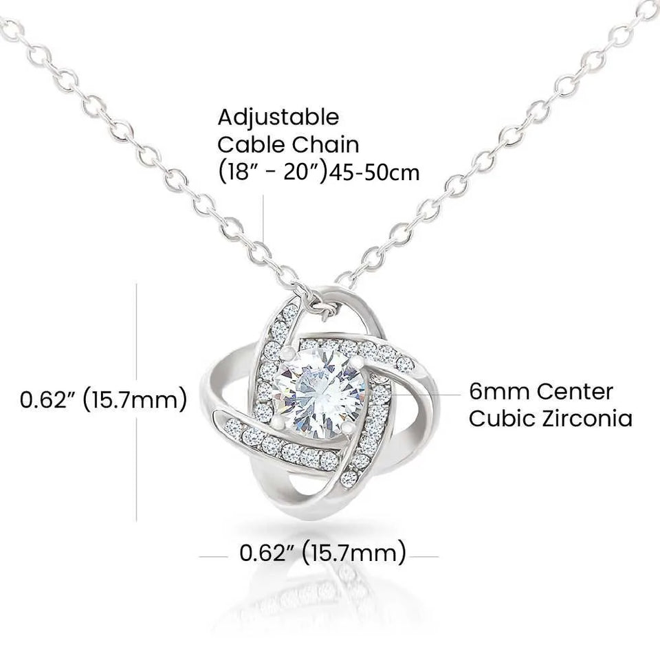 To My Mom: From Your Daughter – Love Knot Necklace