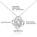 To My Mom: From Your Daughter – Love Knot Necklace