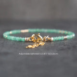 Spring Grace: May Emerald Bracelet