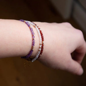 Violet Tranquility: February Amethyst Bracelet