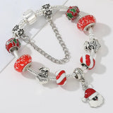 Snowfall Magic: The Santa Charm Bracelet
