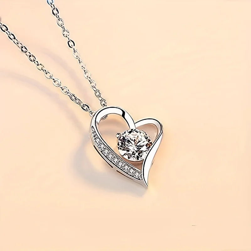 To My Mom: Heart Pendant Necklace