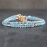 Aquamarine Serenity: March Birthstone Bracelet