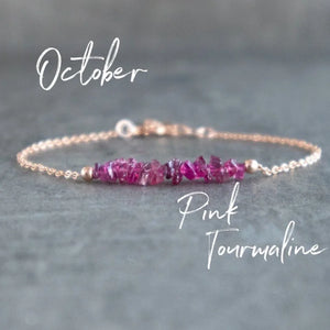 Rose Aura: October Pink Tourmaline Bracelet