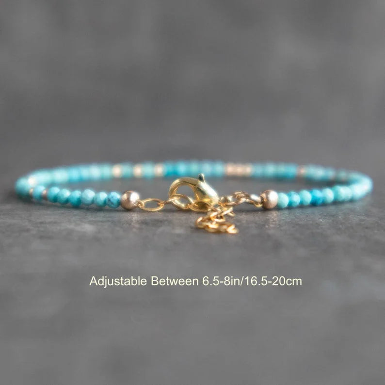 Winter Sky: December Turquoise Bracelet