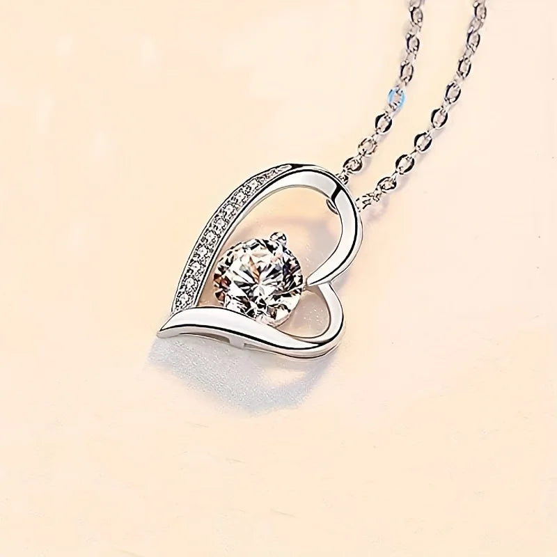 To My Mom: Heart Pendant Necklace