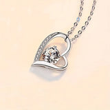 To My Mom: Heart Pendant Necklace