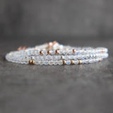 Lunar Glow: June Moonstone Bracelet