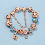 Celestial Glow: The Rose Gold Star Charm Bracelet